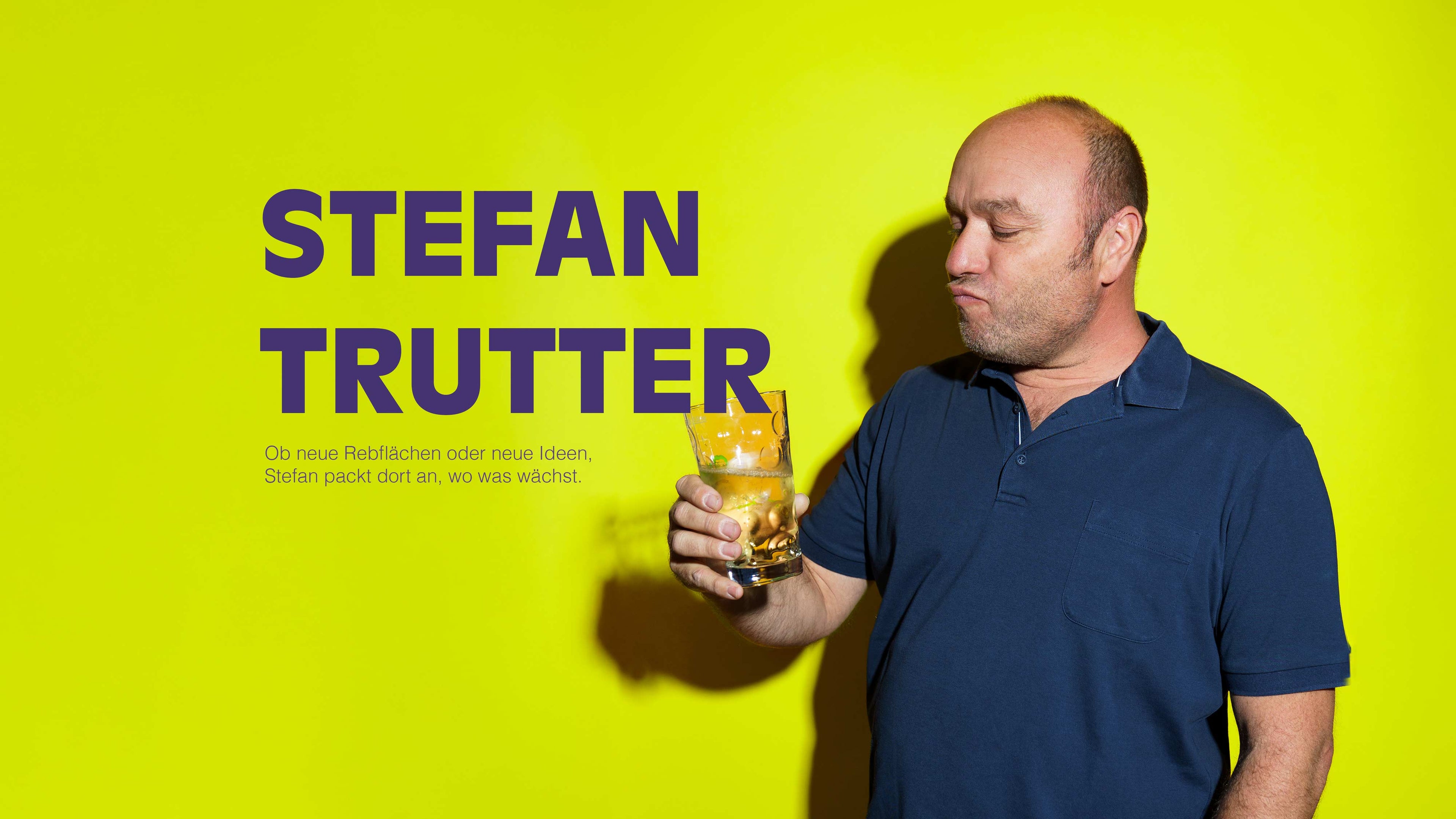 Stefan Trutter vom Weingut Knöll und Vogel packt an wo er gebraucht wird 